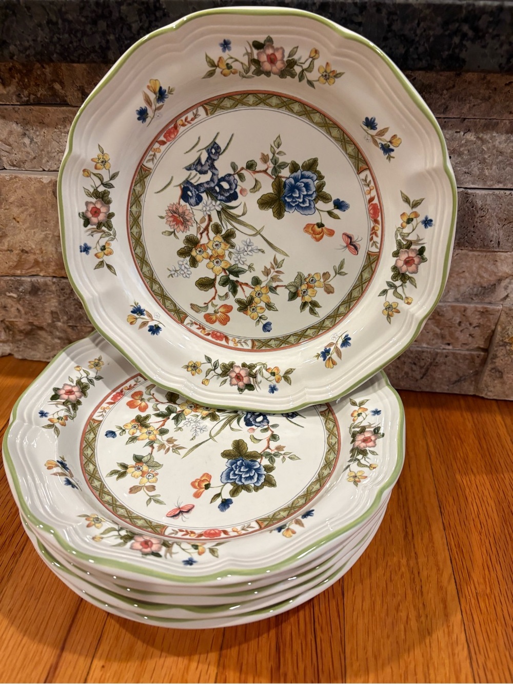 Mikasa Heritage Imari Bouquet Salad Plates F2006- Set of 6